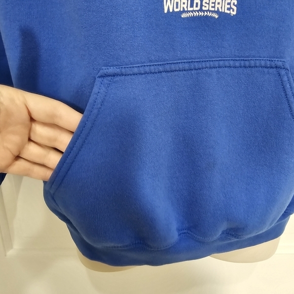 Chicago CUBS 2016 World Series Champions Pullover Sweatshirt Hoodie Size M - Picture 8 of 13